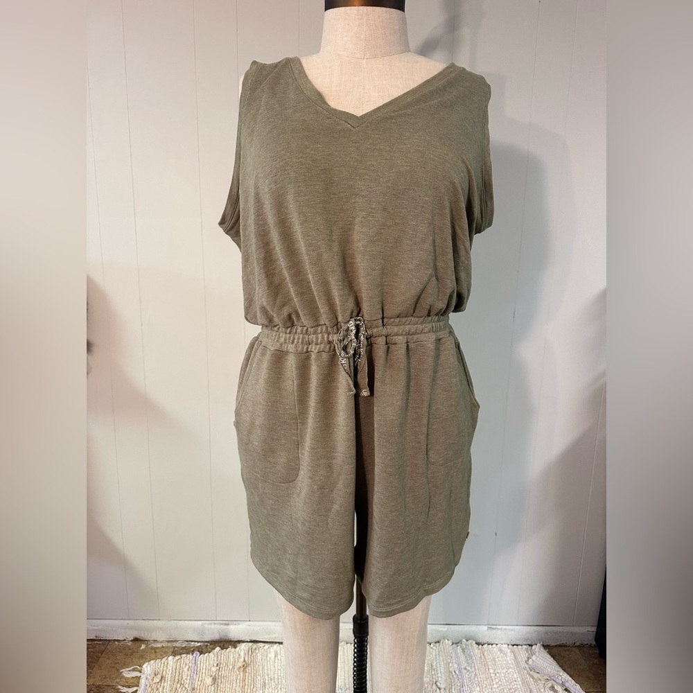 Calvin Klein Sage Green Knit Romper